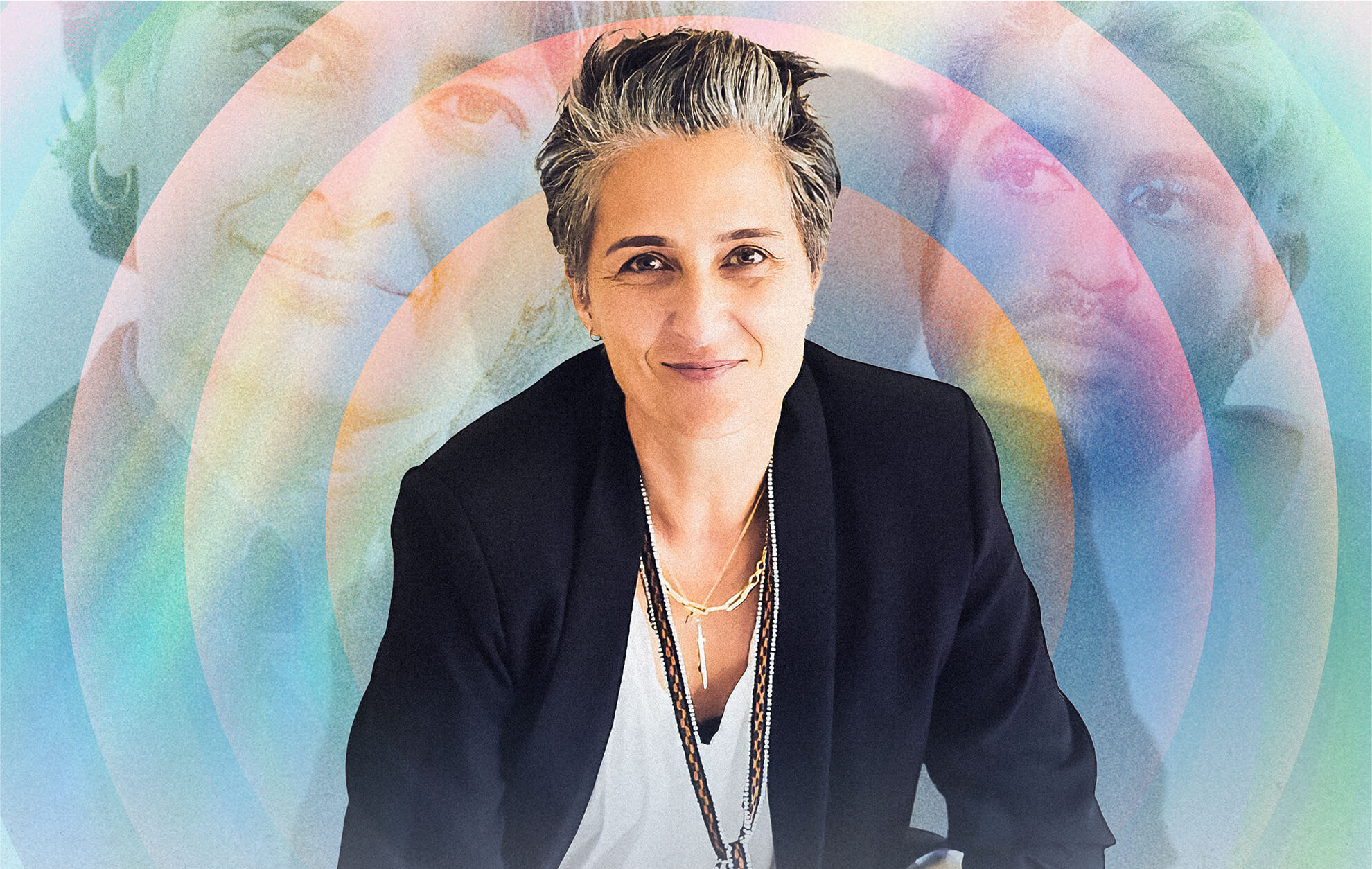 Curve quarterly Winter 2025 issue featuring headshots of Alex Hedison, Urvashi Vaid, and Alok Vaid-Menon.